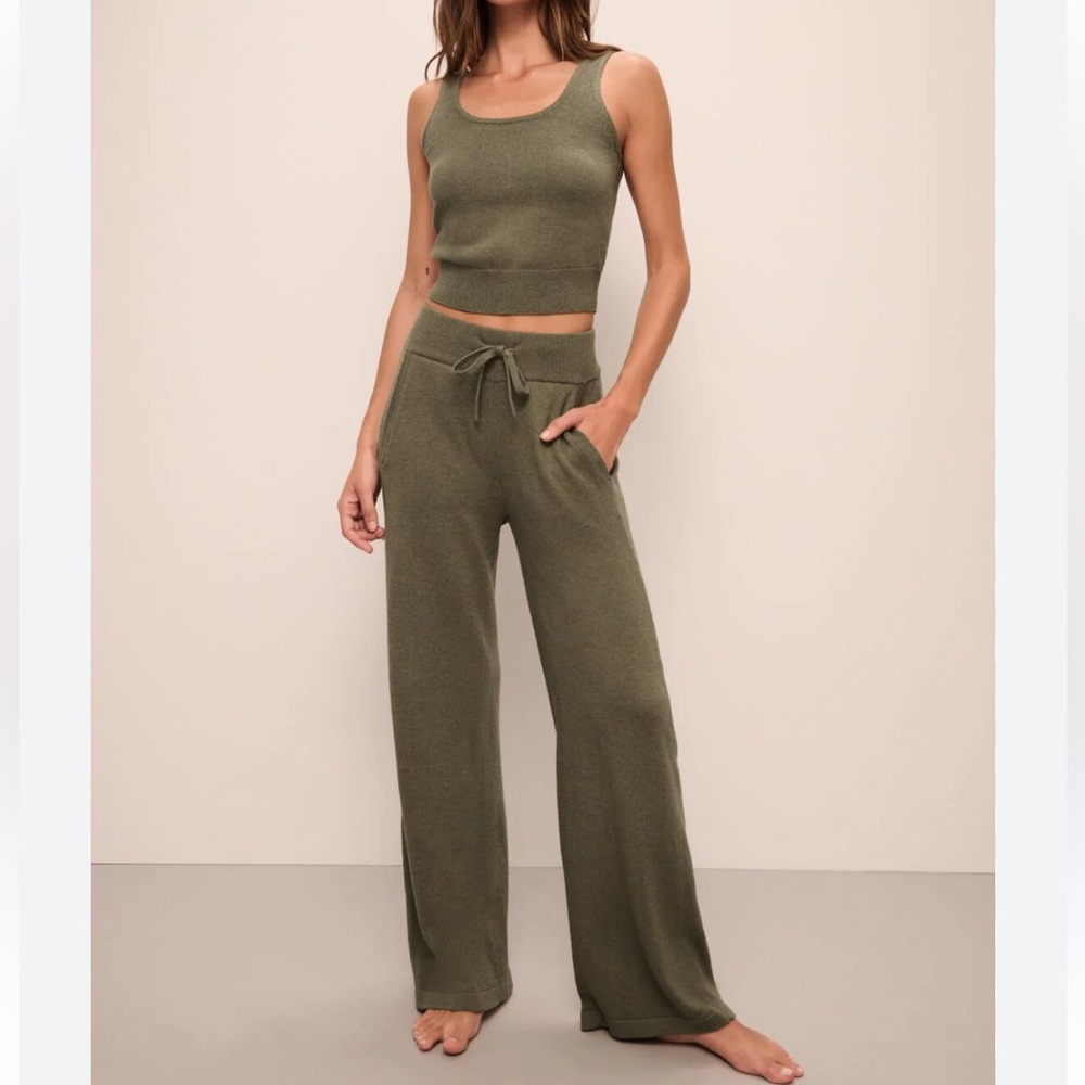 Joe Fresh 2 Piece Set - Tank and Wide Leg Pants with Drawstring Waist